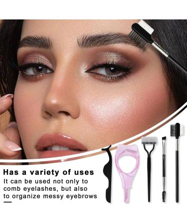 YOXIER Brow Lash Grooming Set Natural Eyelash Comb 5pcs/set Multifunctional Mascara Brush Kit Wand for Lifting Effects Enhance Lower Lashes Nylon Wool No 1 Set - Buy Online on GoSupps.com