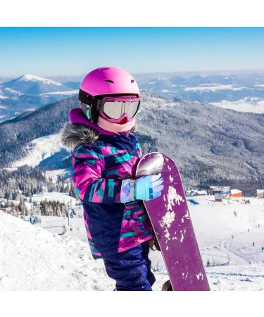 Azarxis Warm Thermal Ski Gloves for Kids - Windproof Winter Gloves for Boys & Girls (Age 9-13) - Hellblau S - Buy Online on GoSupps.com