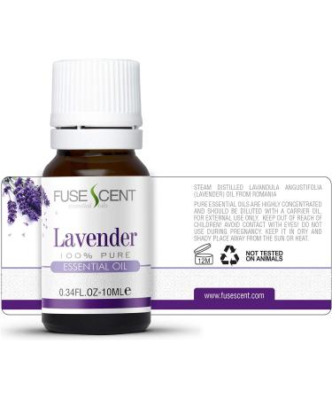 Lavender Essential Oil - 100% Pure & Natural 10ml UNDILUTED - Premium Scent for Aromatherapy & Relaxation - Buy Online on GoSupps.com