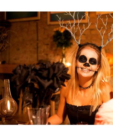 minkissy Tree Branches Headband Reindeer Antlers Headband Big Antlers Hair Band Forest Cosplay Props Christmas and Easter Party Headbands (As Shown) - Buy Online on GoSupps.com