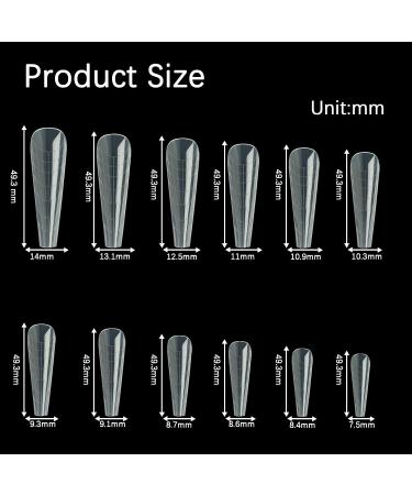 Vnjaoi 120 pc Poly Extension Gel - Dual Nail Shapes for Gel Manicure | Coffin Nail Art Kit for Salon & DIY Home Use - Buy Online on GoSupps.com