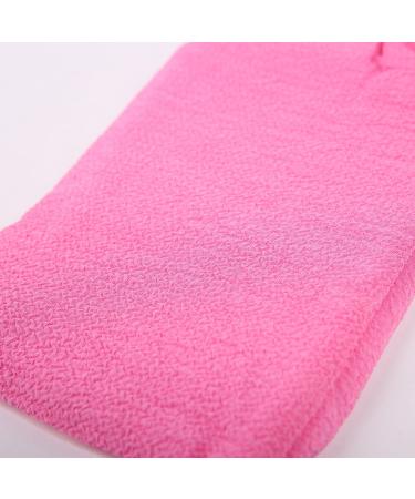Exfoliating Bath Mitt Unisex Body Rubbing Gloves Scrub Shower Towel Rose Red 24cm*13cm Rose Red - Buy Online on GoSupps.com
