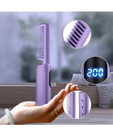 Wireless Hair Straightener Comb & Curling Wand - Three-Level Temperature Hair Waver for Salon-Quality Styling - Buy Today - Buy Online on GoSupps.com