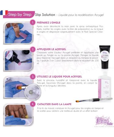 Acrygel Slip Solution 100ml - Softens & Facilitates Hybrid Gel Nail Modeling - 3.5 fl.oz - Buy Online on GoSupps.com