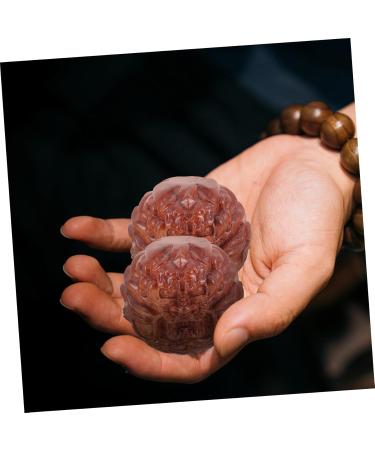 Buy Lurrose Baoding Massage Globe Balls - Relaxation & Meditation Hand Fitness | Portable Wood Massage Balls - Buy Online on GoSupps.com
