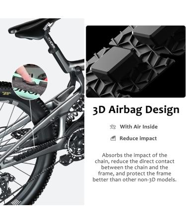 BEENOPT Bike Chainstay Protector - Silicone Airbag Pad for Mountain, BMX, MTB, Road Bikes - Buy Online on GoSupps.com