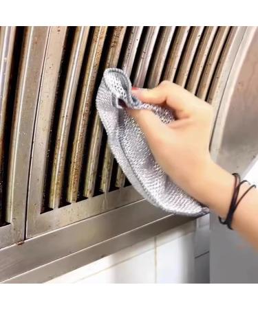 5/10pcs Magics Cleaning Cloth Thickened Double Sided Metal Steels Wire Rag Kitchen Dish Washdishing Cloths Towel Tool 5pcs - Buy Online on GoSupps.com