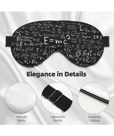Blackboard Wallpaper Print Soft Eye Mask | Sleep Mask for Men & Women | Perfect for Travel & Relaxation - Buy Online on GoSupps.com