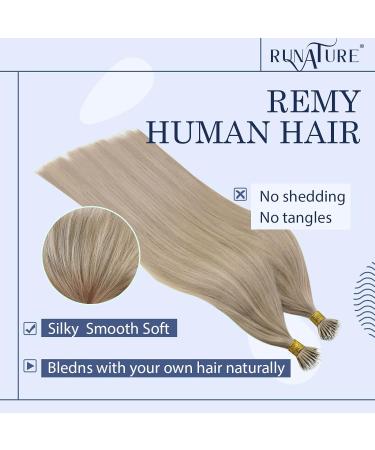 RUNATURE Blonde Highlight Nano Ring Hair Extensions - 18 Inch Human Hair 50g - Buy Online on GoSupps.com