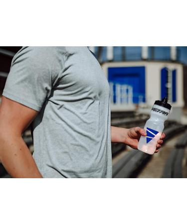 VETRA 22oz Sports Squeeze Water Bottle - Leak Proof Valve, BPA-Free Polypropylene - Ideal for Running, Cycling, Soccer & Football - Buy Online on GoSupps.com