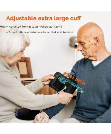 Automatic Blood Pressure Monitor - XL Upper Arm Cuff Dual User 240 Memory LED Display - Perfect for Home Use - Buy Online on GoSupps.com