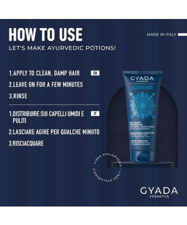  GYADA COSMETICS GYADA COSMETICS Hyalurvedic Moisturizing Conditioner for Dry and Frizzy Hair -25% Frizz +30% Shine 200 ml - Buy Online on GoSupps.com