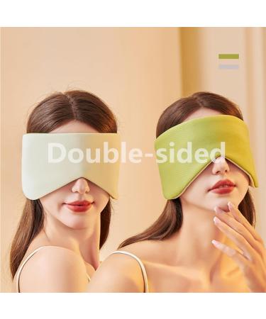 Soft Double-Sided Sleep Mask for Travel | Light Blocking Oversized Eye Cover for Men & Women - Adjustable Band Pink - Buy Online on GoSupps.com