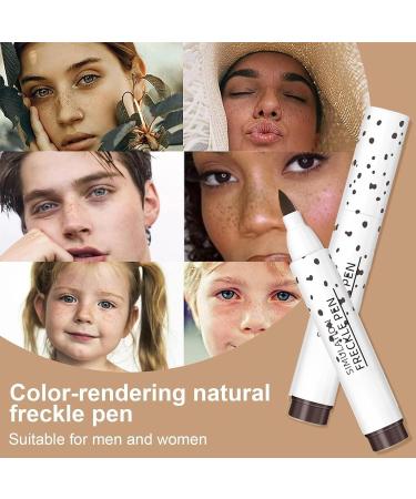 Freckle Pen Makeup Pen Touch Up Makeup Long Lasting Formula and Waterproof Easy Application 3g for Business Trip Home Outdoor School 02 - Buy Online on GoSupps.com