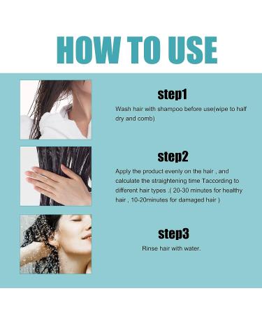 2PCS Silk Protein Hair Straightening Cream for Thick, Curly, and Unruly Hair | 2023 New Formula for Smooth, Glossy Results | AMind4U - Buy Online on GoSupps.com
