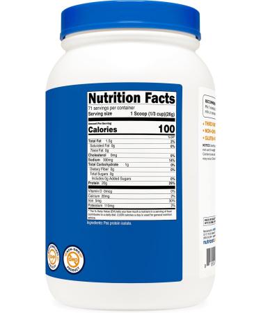 Nutricost Pea Protein Powder (4 LBS) Unflavored - 20g of Vegan Pea Protein Isolate GMO-Free Gluten-Free 71 Servings 4.05 Pound (Pack of 1) - Buy Online on GoSupps.com