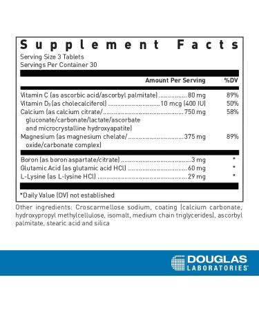 Douglas Laboratories Cal-6 + Mg | Calcium Complex with Magnesium for Bone and Teeth Health | 90 Tablets - Buy Online on GoSupps.com