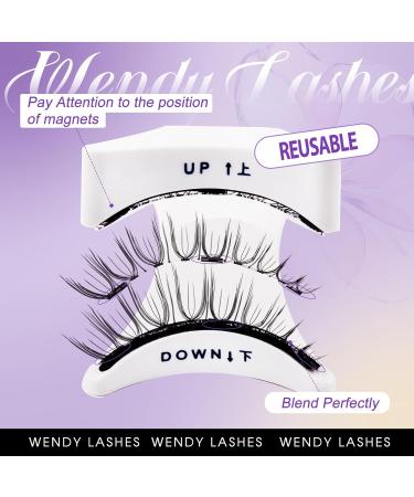 Magnetic Lashes 2 Pairs Reusable Magnetic Eyelashes with Applicator No Glue Magnetic Eye lashes Natural Look without Eyeliner Magnetic Lashes Kit(magnetic lashes-DWSP+N07) CX-DWSP+N07 - Buy Online on GoSupps.com