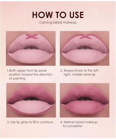 Nude Lipstick and Lip Liner Set - Long Lasting Waterproof Lip Stain - Highly Pigmented Makeup Kit for Daily & Holiday Gifts - Buy Online on GoSupps.com