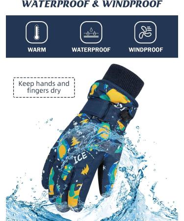 Century Star Kids Waterproof Snow Gloves | Insulated Winter Gloves for Boys and Girls | Outdoor Mittens for Skiing | Purple | Large (9-13 years) - Buy Online on GoSupps.com