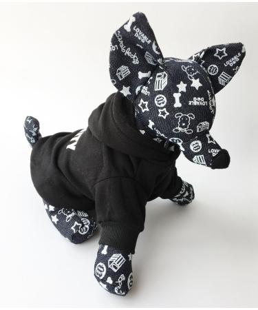 ZoonPark Dog Hoodie Fashion Soft Cotton Fleece Pet Security Hoodie Hooded Clothes Warm Autumn Winter Coat Puppy Hoodie T-Shirt Clothes Costume Apparel for Medium Dogs - Buy Online on GoSupps.com