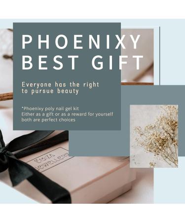 PHOENIXY Poly Nail Gel Kit: 9 PCS White Purple Cinnamon Series with UV LED Lamp - Beginner Nail Extension Set for Women - Buy Online on GoSupps.com