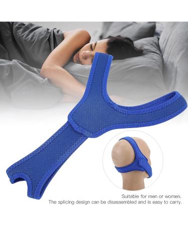 Vface Chin Strap Anti Snoring Straps - Splicing Anti Snoring Belt for Men and Women (Blue) - Buy Online on GoSupps.com