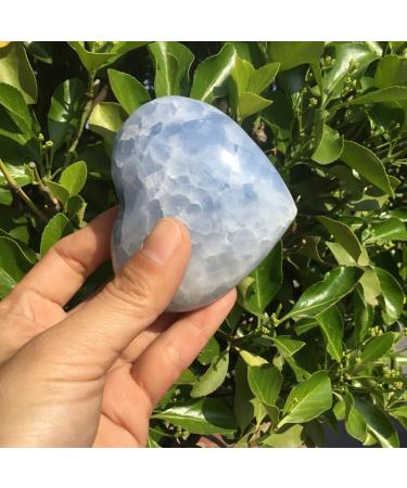 Natural Blue Celestite Stones and Minerals Ornaments Polished Heart Shape Gemstones Home Decoration Gifts JZIGTDEM Talla nica As Shown 2.75-3.15in - Buy Online on GoSupps.com