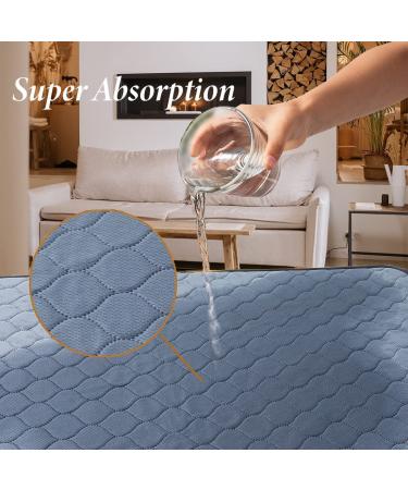 Washable Guinea Pig Cage Liners - 2 Pack, Waterproof & Reusable Pee Pads for Small Animals - Fast Absorbent Bedding for Rabbits, Hamsters, Rats - 24x47 Anti Slip Mat - Buy Online on GoSupps.com
