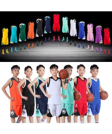Custom Basketball Jersey Set for Kids & Men - Personalized Name Number & Team Logo - 2-Piece Shirt & Short in Black - Buy Online on GoSupps.com