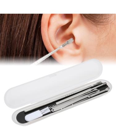 7-in-1 Ear Wax Remover Tool Set - Portable Stainless Steel Ear Cleaning Kit with Brush & Storage | International Shipping Available - Buy Online on GoSupps.com