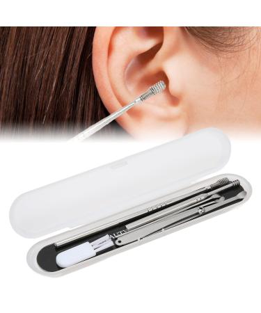 7Pcs Ear Cleaning Kit Earwax Removal Kit Ear Wax Removal Tool Spring Earwax Cleaner Tool Set Portable Stainless Steel Ear Pick Set for Ear Cleaning