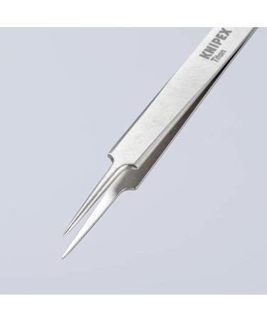 Knipex - Titanium Gripping Tweezers-Needle-Point Tips (922301) - Buy Online on GoSupps.com