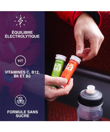 TA Energy Pack of 3 Tubes Hydration Tablets Mineral Salts Vitamins Low Calorie Reduces Cramps Made in France (Cit - Buy Online on GoSupps.com