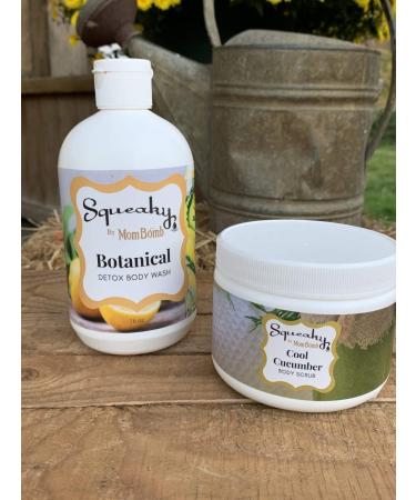 Botanical Detox Body Wash - Therapeutic Rosemary Oil for Fatigue Relief & Deep Moisture | Squeaky by Mom Bomb - Buy Online on GoSupps.com