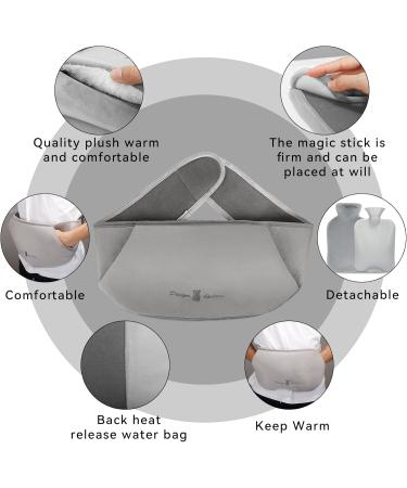 Heat Bottle 1.2L - 3 in 1 Rubber Heat Belt for Pain Relief | Ideal for Children Adults & Seniors - Gray - Buy Online on GoSupps.com