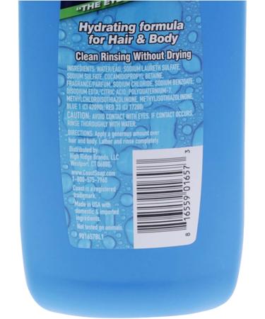 Coast Classic Scent Body Wash - Hair and Body Dual Action Formula Shower Gel Body Wash - Deep-Cleansing Gel Texture - Hydrating Body Wash - 946 ml - Buy Online on GoSupps.com