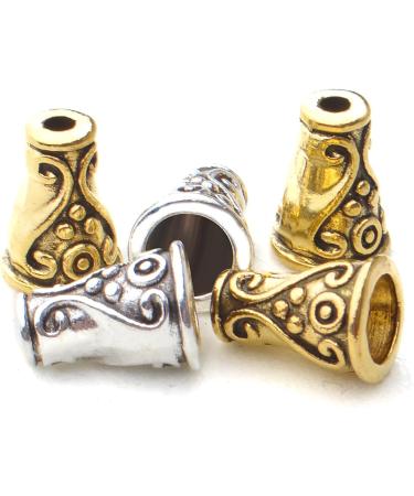 100pcs Tibetan Style 10mm Flower Bead Caps - DIY Jewelry Making Supplies - Buy Online on GoSupps.com
