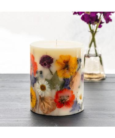 Rosy Rings Fall Decor Essence of Autumn Botanical Candle | Aromatherapy Long Lasting Candles Home Gifts Notes of Hyacinth Honeysuckle Rose Cyclamen Orange Flower Aroma Burn Time 120 Hours 5.5" H