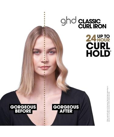 GHD Classic Curl Hair Curling Iron - Professional Black Curler for Glamorous Defined Curls | Safer-for-Hair Styling Tool - Buy Online on GoSupps.com