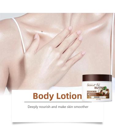 200g Large-Capacity Coconut Body Lotion Skin Care Body Moisturisers Butter Moisturiser Coconut Cream for Skin Coconut Body Cream Coconut Butter for Skin Hydrating Cream Body Cream Body Moisturizer - Buy Online on GoSupps.com