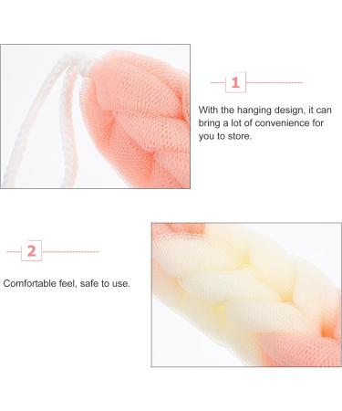 FRCOLOR 3pcs Bath Shower Loofahs - Long Exfoliating Sponges Body Scrubber for Women & Men | Ideal for Relaxing Spa Experience - Buy Online on GoSupps.com