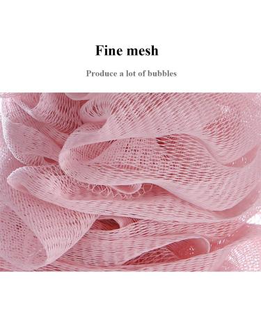 Long Handle Loofah Back Scrubber - Bath Body Brush Sponge (3 Pack, Pink/White/Blue) - Buy Online on GoSupps.com