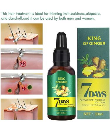 MTDBAOD Ginger Essential Oil 7 Days Natural Herbal Essence for Bald Ginger Anti Hair Loss Serum Ginger Germinal Serum Essence Oil - Buy Online on GoSupps.com