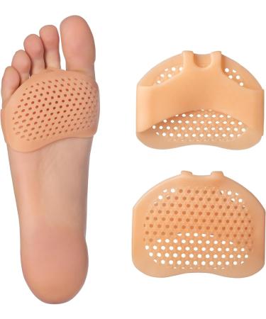 Metatarsal Pads - 2 Pairs Soft Gel Forefoot Cushions for Women & Men | Pain Relief & Comfort | Reusable Breathable Sleeve Pads - Buy Online on GoSupps.com