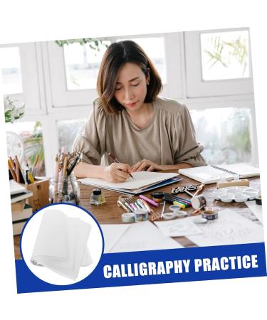 EXCEART Diy Paper 100 Sheets Raw Rice Cardboard Drawing Paper Craft Paper Chinese Calligraphy Paper White 0.01X34.5X34.5CM - Buy Online on GoSupps.com
