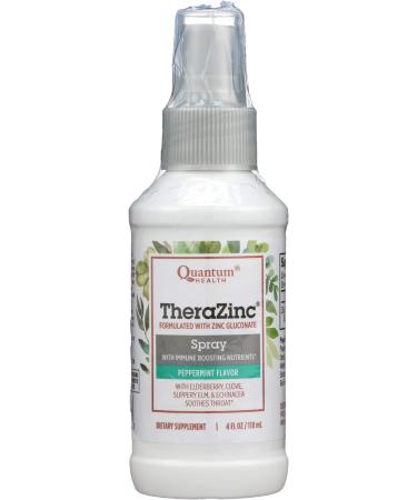 Quantum Health TheraZinc Oral Spray Zinc Immune Support For Adults and Kids Provides Throat Relief in a Soothing Liquid Zinc Spray 4 Oz.
