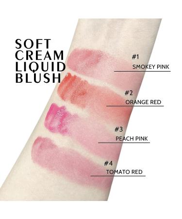 Ownest Beauty KYDA Soft Cream Liquid Blush - Dewy Finish | Peach Pink Cheek Rouge - Buy Online on GoSupps.com