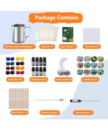 Anicco Candle Making Kit - Soy Wax, Exquisite Jars DIY Set for Beginners & Adults - Perfect Home Decorations - Buy Online on GoSupps.com