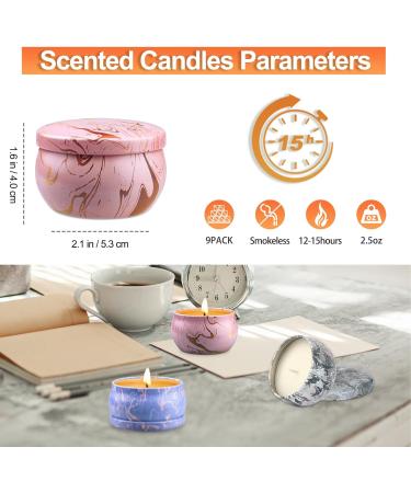 9-Pack Scented Candles Gift Set for Women | Natural Soy Wax | Aromatherapy Candles for Birthdays Mother s Day Christmas & Valentine s Day - Buy Online on GoSupps.com